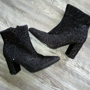 Forever 21 Sequin Ankle Booties